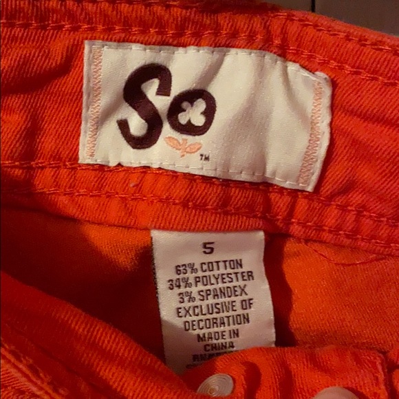 Bright Red and Orange Jeans - Picture 5 of 6